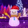 4-Ft. Inflatable Snowman with Rotating LED Lights