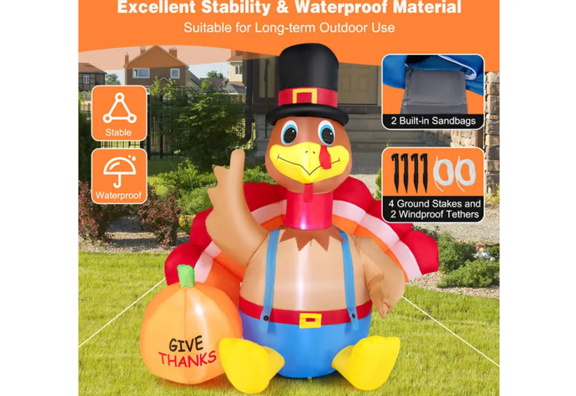 6-Ft. Inflatable Turkey