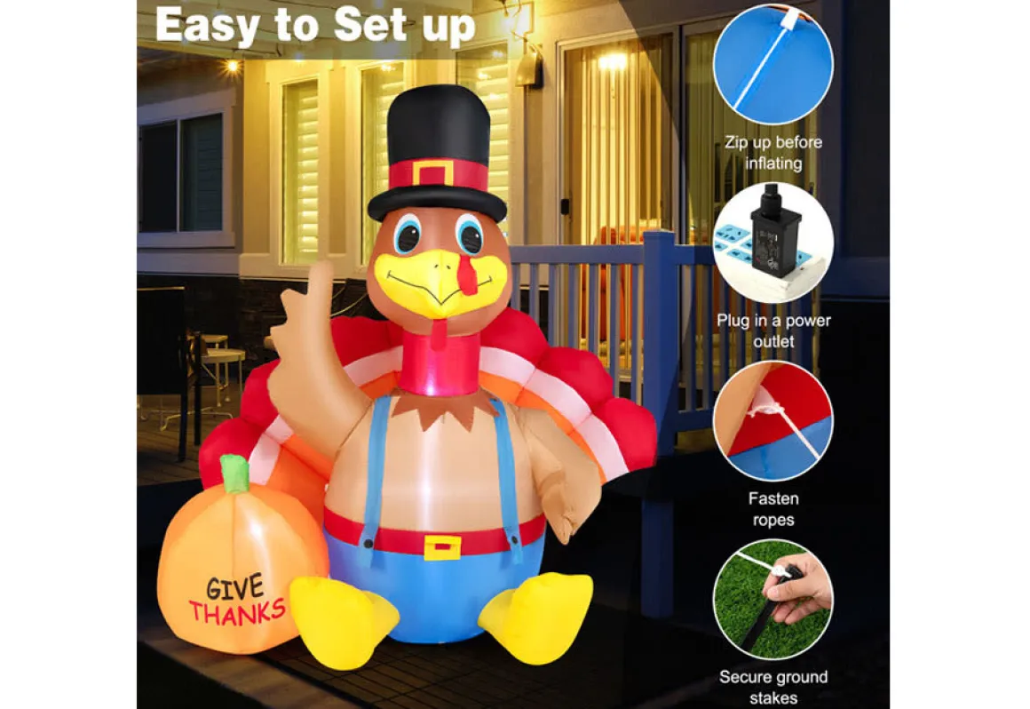 6-Ft. Inflatable Turkey