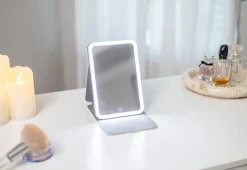 Full-Face LED Travel Mirror