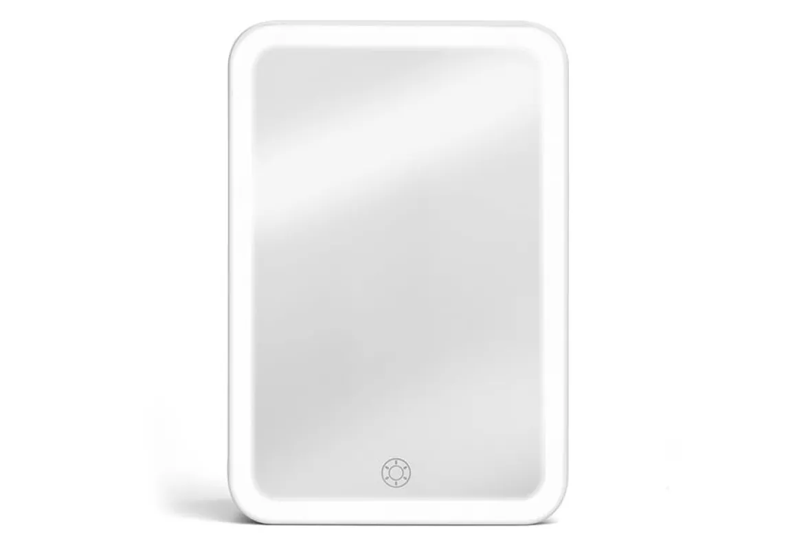 Full-Face LED Travel Mirror