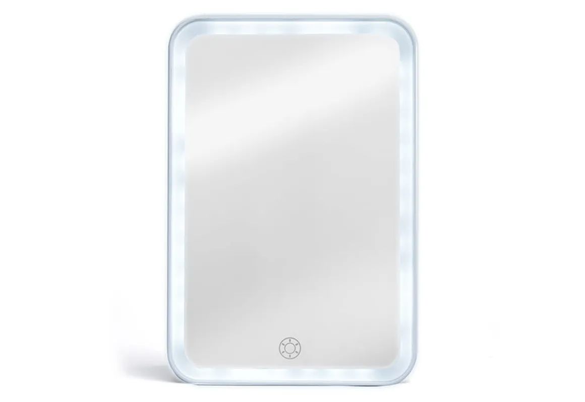 Full-Face LED Travel Mirror