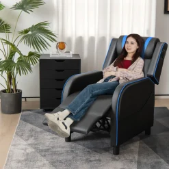 Gaming Massage Recliner Chair with Bluetooth Speakers