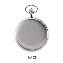 Glass Dome Silver Walking Liberty Half Dollar Pocket Watch