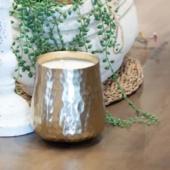 Gold Hammered Soy Candle
