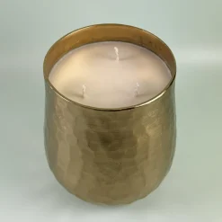 Gold Hammered Soy Candle
