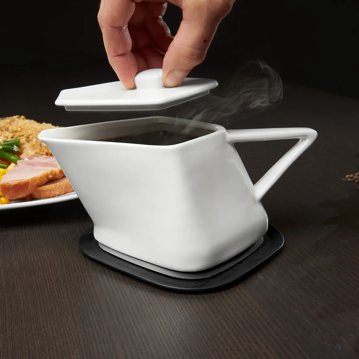 Gravy Boat with Warming Base