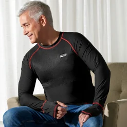 Heated Shirt Base Layer by Sharper Image