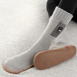 Heated Slipper Socks by Sharper Image