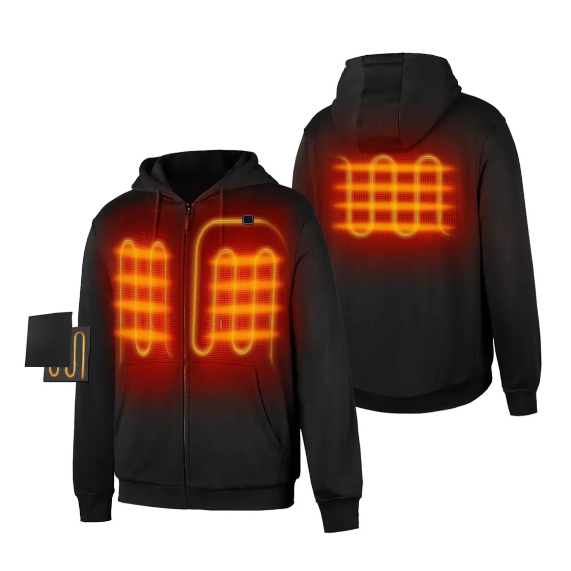 Heated Zip-Up Hoodie