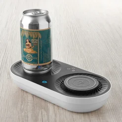Heating/Cooling Beverage Base with Wireless Charging by Sharper Image