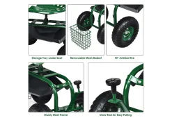 Heavy Duty Rolling Garden Seat