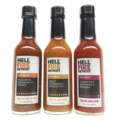 Hell Fire Detroit Inferno Hot Sauce Gift Set