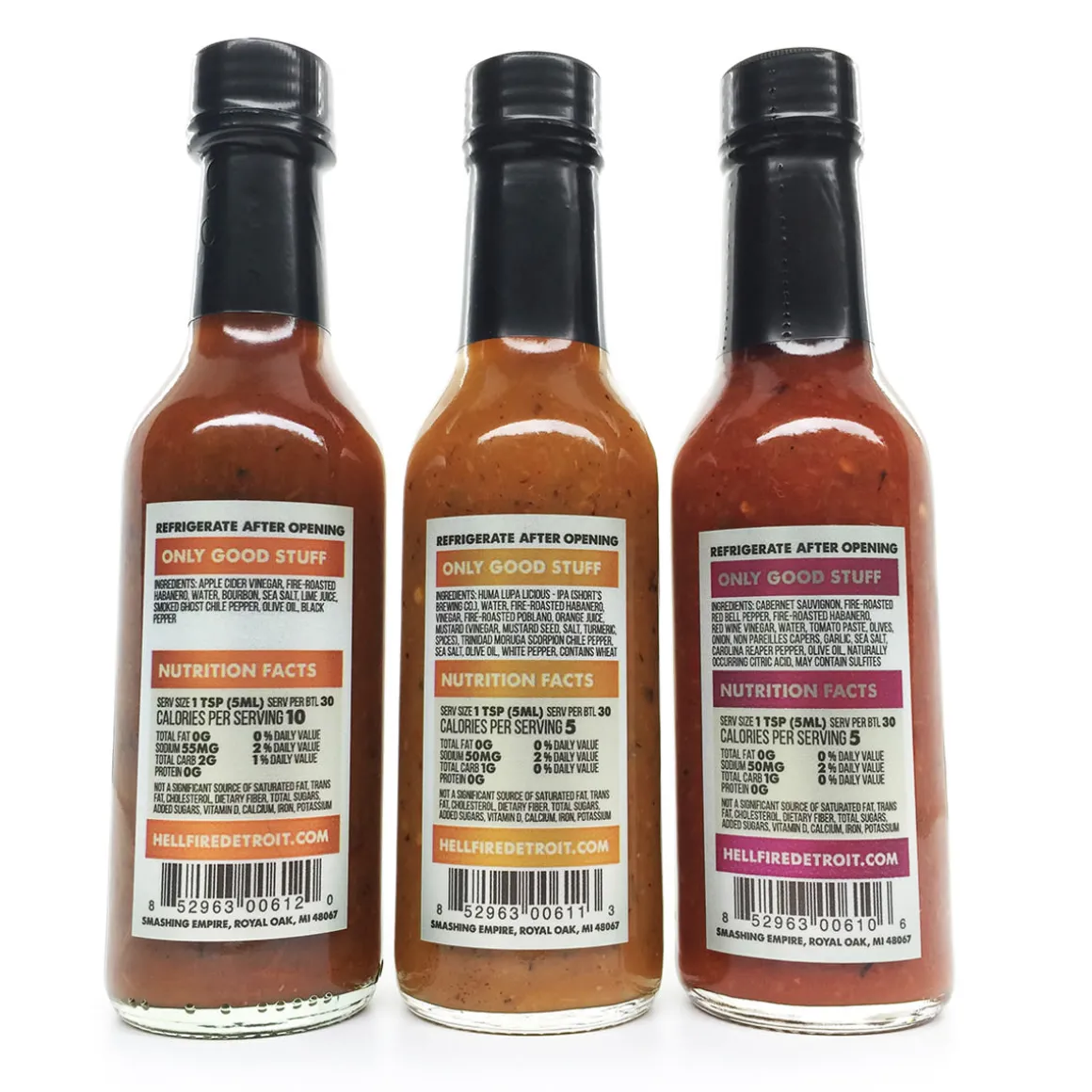Hell Fire Detroit Inferno Hot Sauce Gift Set