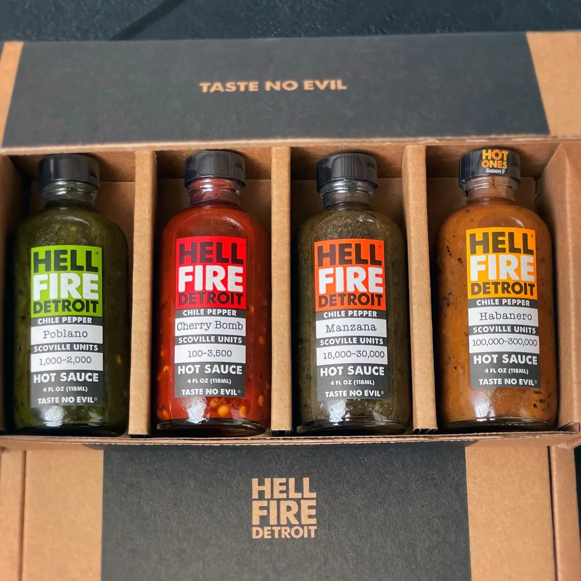 Hell Fire Detroit Original Hot Sauce Gift Set