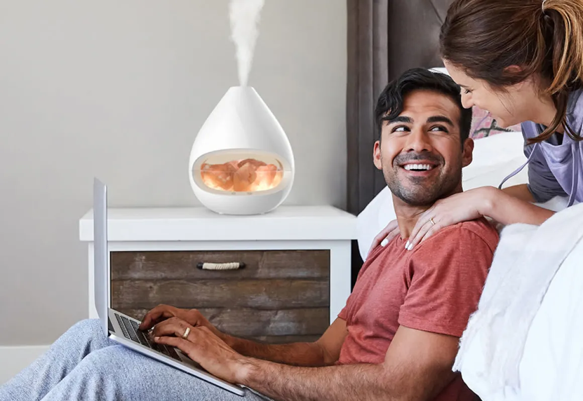 Himalayan Salt Lamp and Diffuser