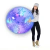 Illuminated LED Snowflake Snow Tube