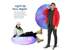 Illuminated LED Snowflake Snow Tube