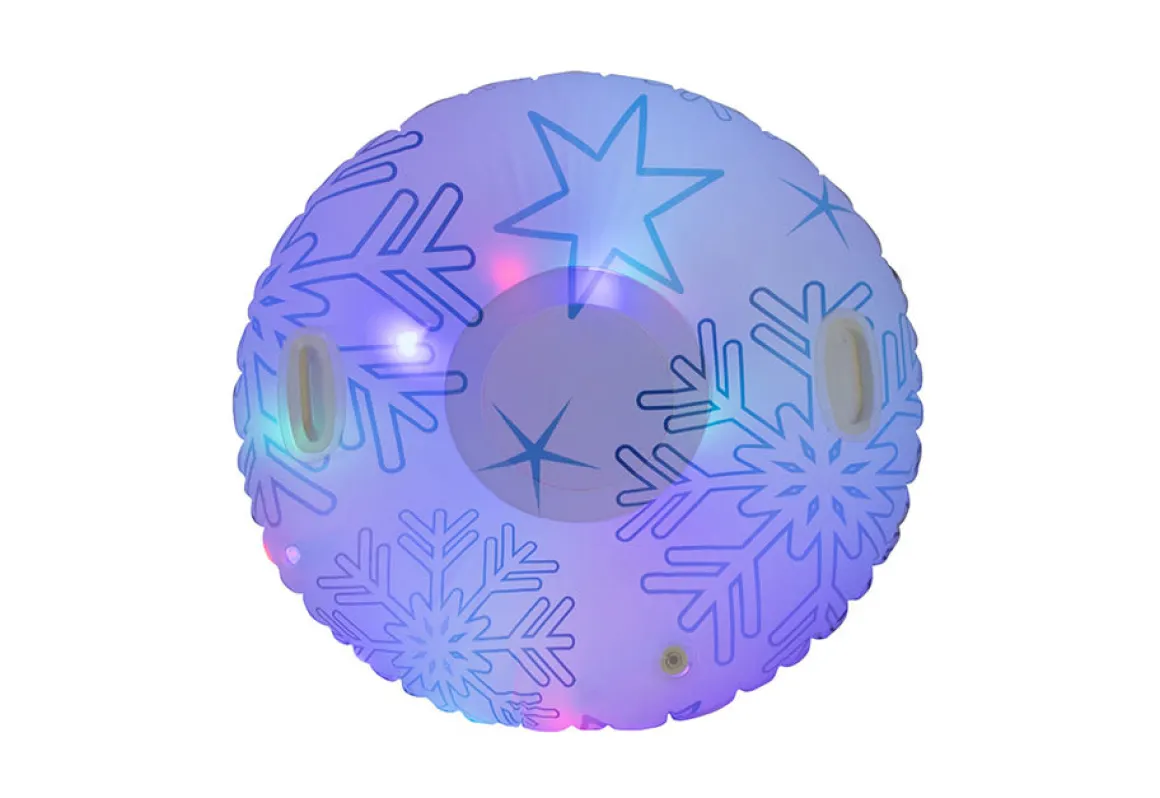 Illuminated LED Snowflake Snow Tube