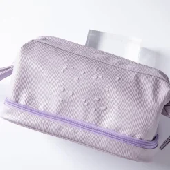 2-in-1 Cosmetic Case with Makeup Brush Compartment