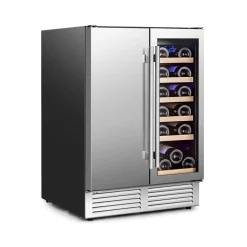 2-in-1 Dual Zone Beverage and Wine Cooler