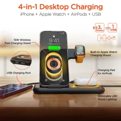 4-in-1 Foldable Apple Charging Station