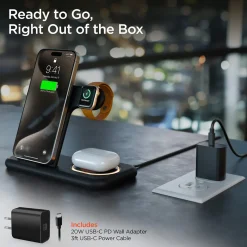 4-in-1 Foldable Apple Charging Station