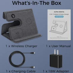 3-in-1 Foldable Wireless Charging Stand