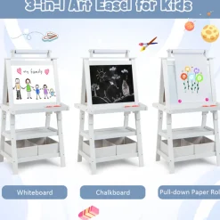 3-in-1 Kids Double-Sided Art Easel