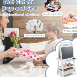 3-in-1 Kids Double-Sided Art Easel