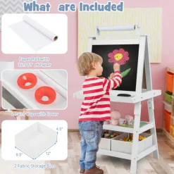 3-in-1 Kids Double-Sided Art Easel