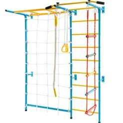 7-in-1 Kids Indoor Swedish Wall Gym Set