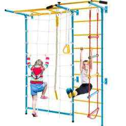 7-in-1 Kids Indoor Swedish Wall Gym Set