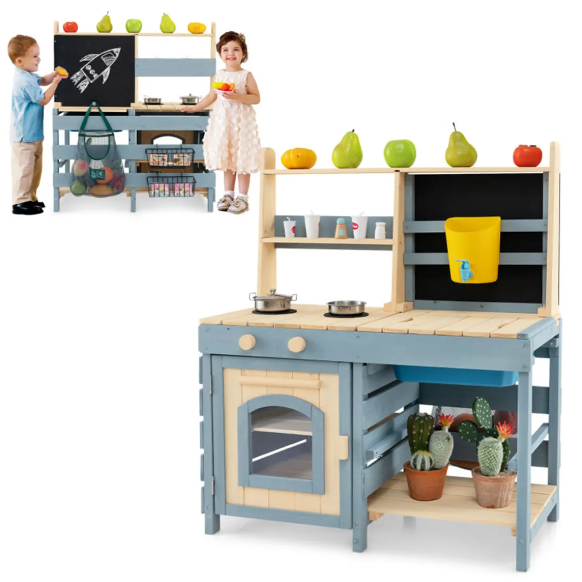 2-in-1 Outdoor Mud Kitchen