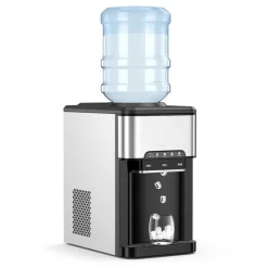 3-in-1 Water Cooler with Built-In Ice Maker