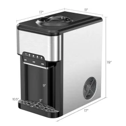 3-in-1 Water Cooler with Built-In Ice Maker