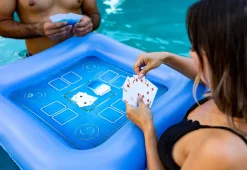Inflatable Floating Game Table and Waterproof Cards