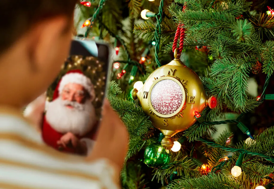 Interactive Santa Ornament with Journal