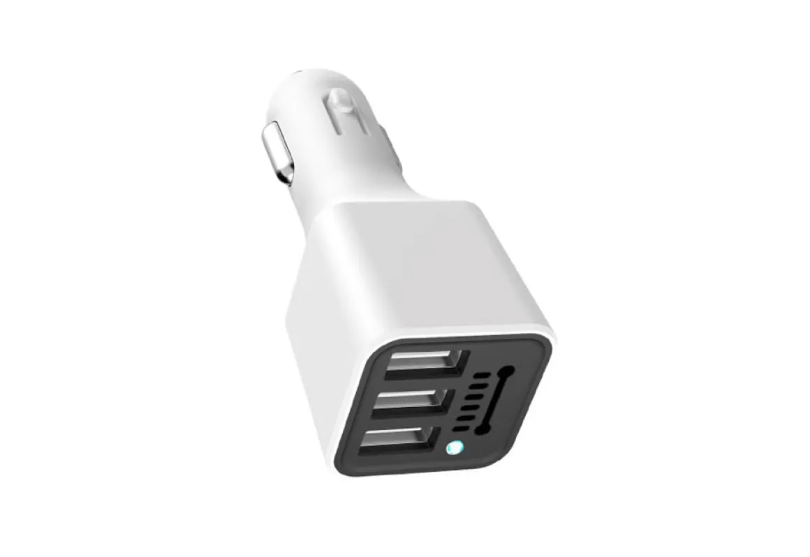 Ionic Car Air Purifier and Triple USB Charger