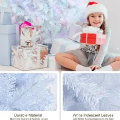 Iridescent Artificial Hinged Christmas Tree