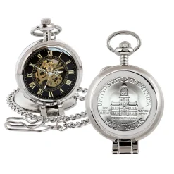 JFK Bicentennial Half Dollar Pocket Watch with Skeleton Movement