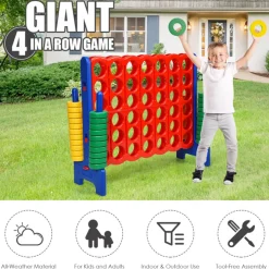 Jumbo 4-to-Score Game Set with 42 Jumbo Rings