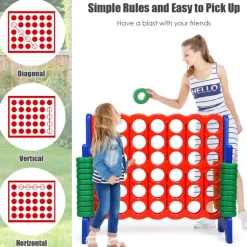Jumbo 4-to-Score Game Set with 42 Jumbo Rings