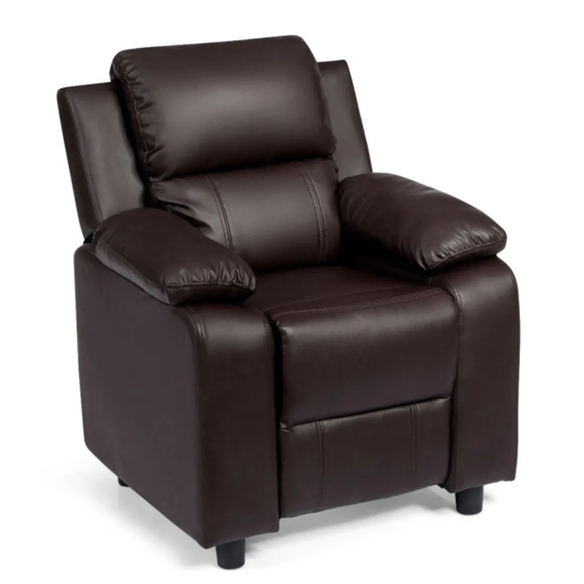 Kids Deluxe Recliner Chair with Storage Arms