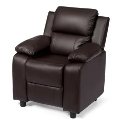 Kids Deluxe Recliner Chair with Storage Arms