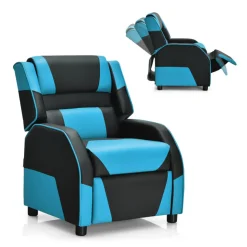 Kids Gaming Sofa Recliner with Headrest and Footrest