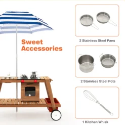 Kids Play Trolley with Sun Proof Umbrella