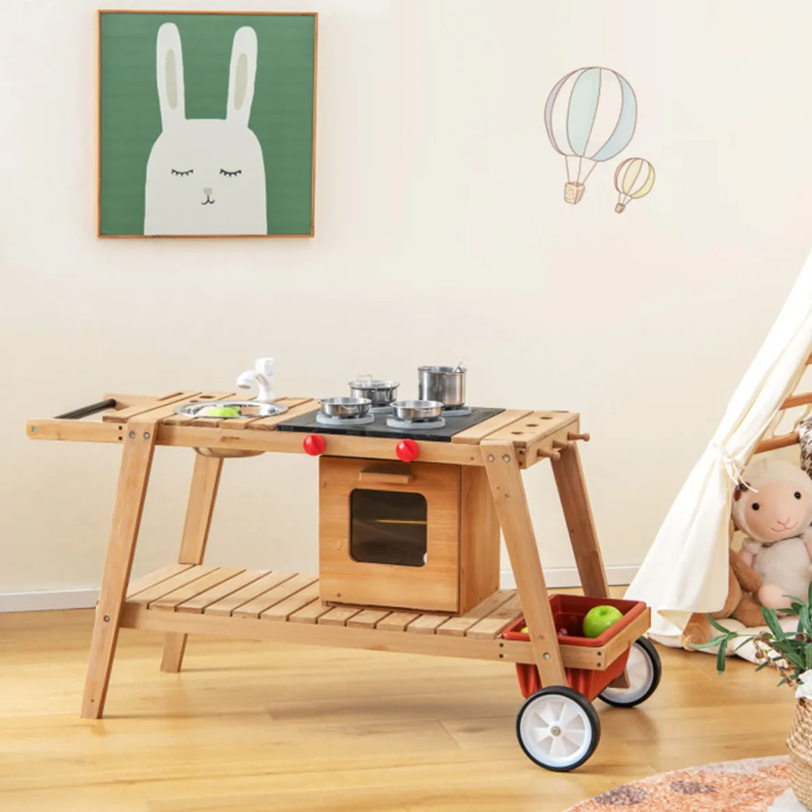 Kids Play Trolley with Sun Proof Umbrella