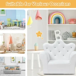Kids Princess Sofa with Ottoman