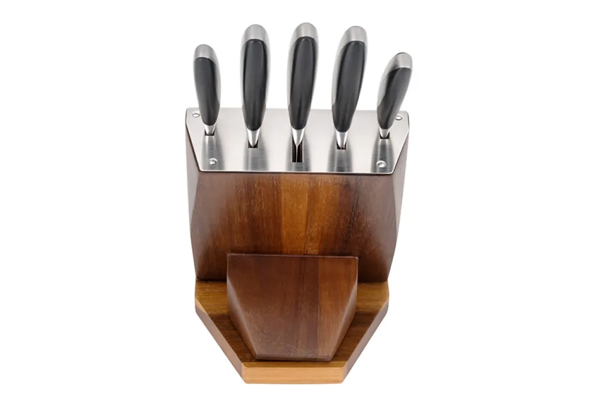 Knife Block Set with Tablet Holder